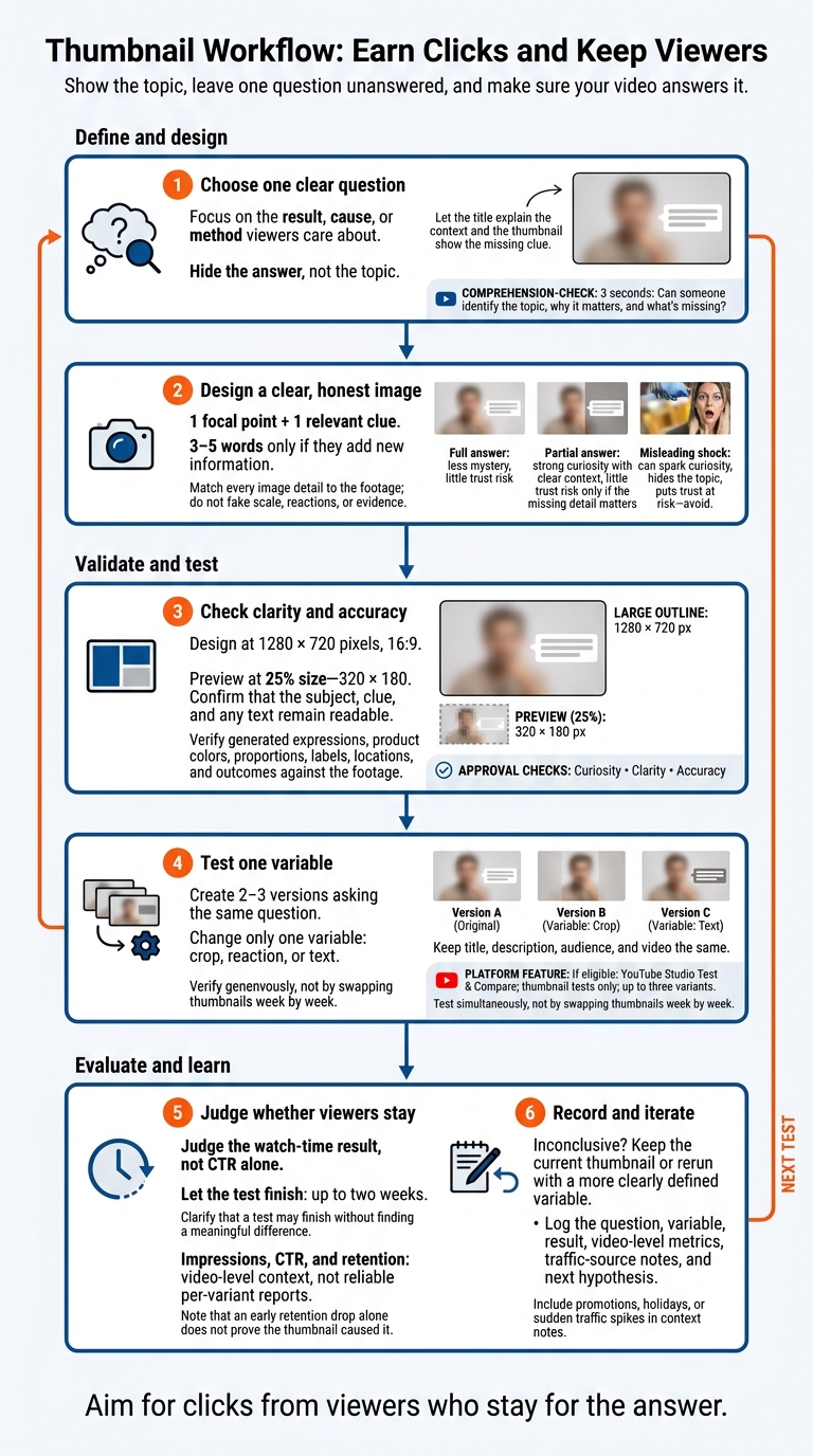 Thumbnail Workflow: Earn Clicks and Keep Viewers