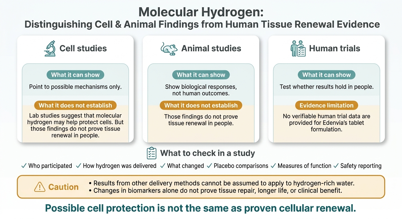 Molecular Hydrogen Research: What the Evidence Can Show