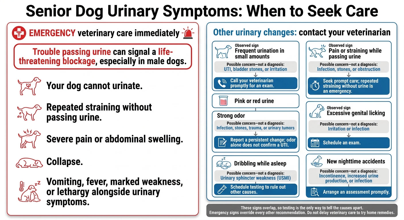 Senior Dog Urinary Symptoms: When to Seek Care