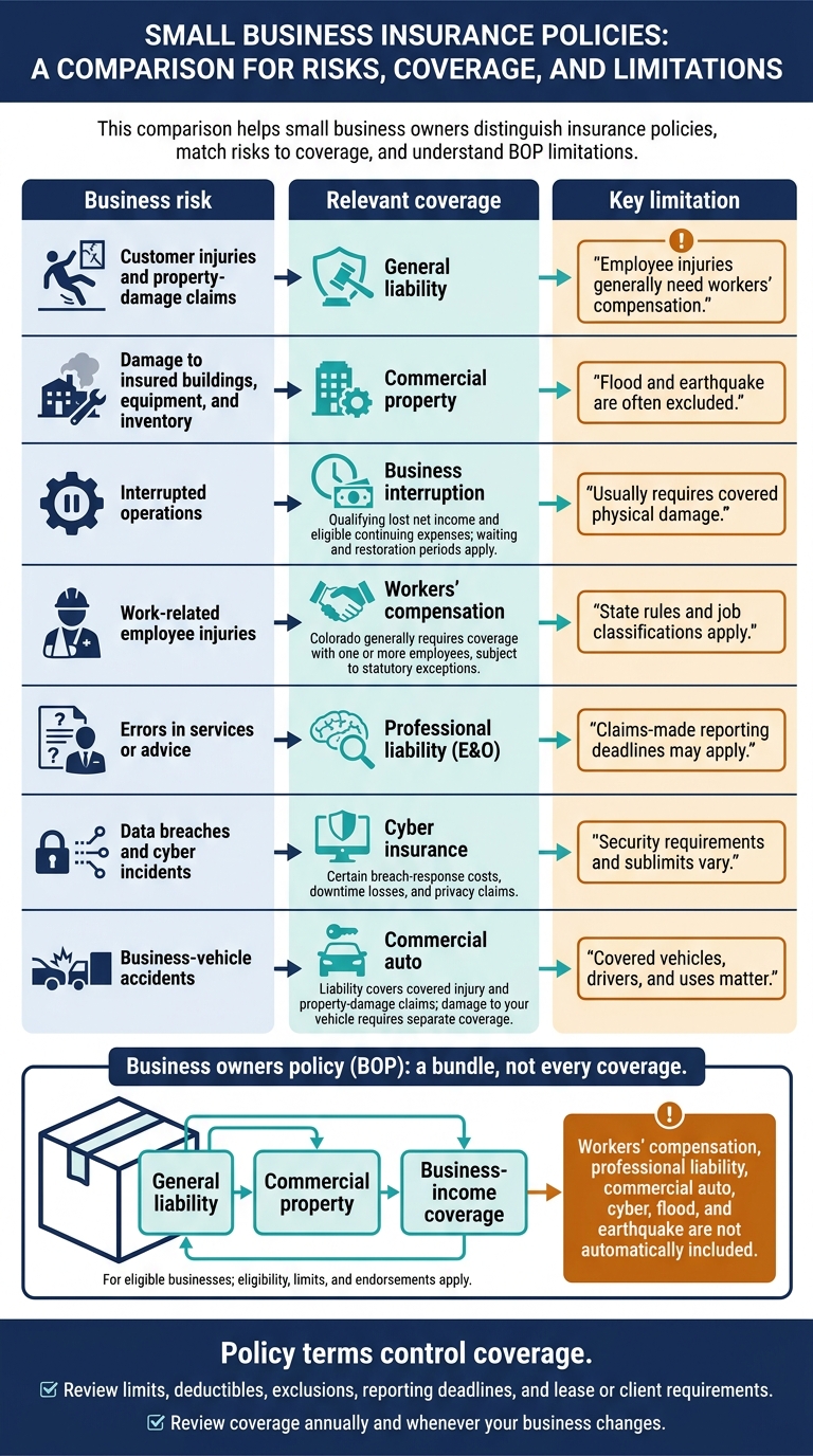 Small Business Insurance: Match Risks to Coverage