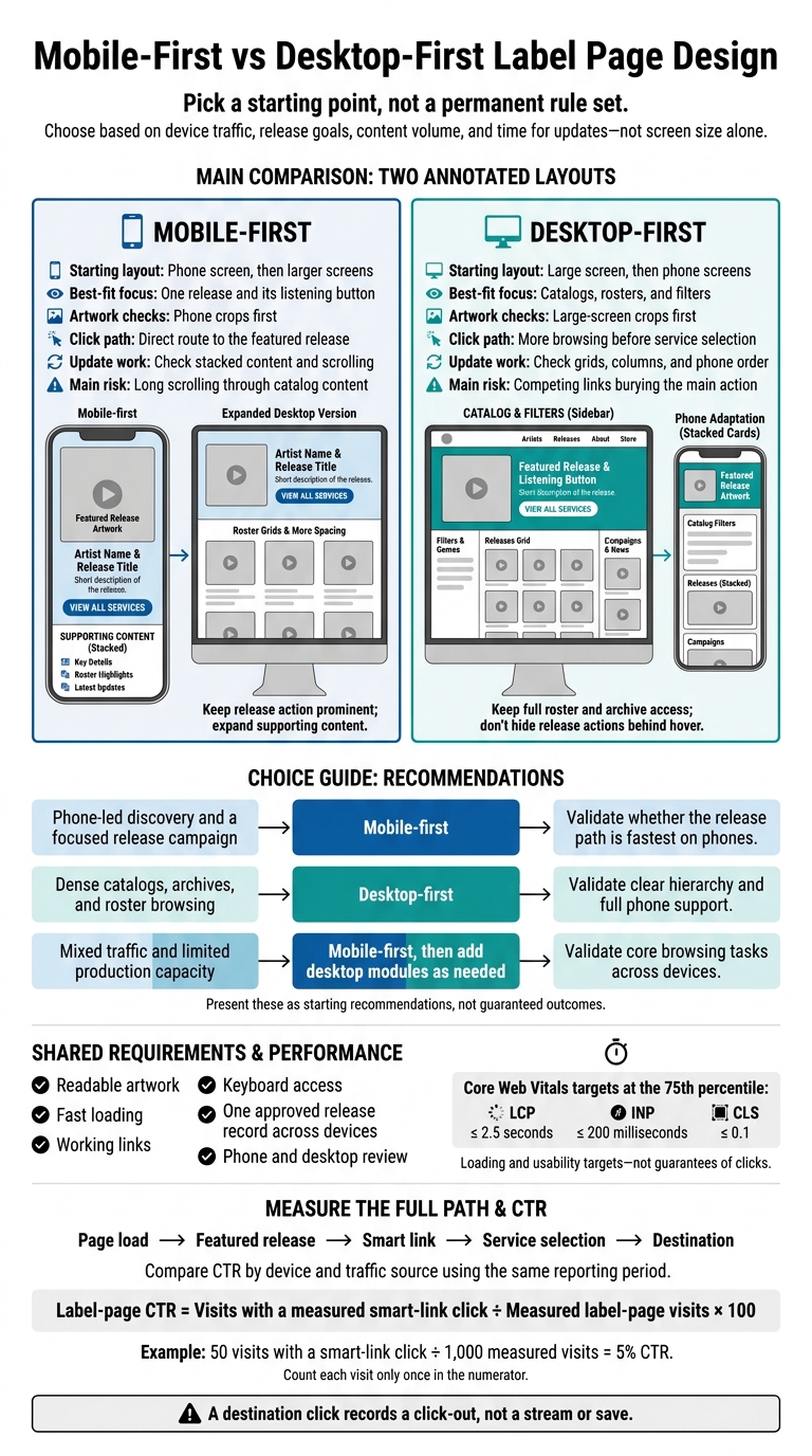 Mobile-First vs Desktop-First Label Page Design