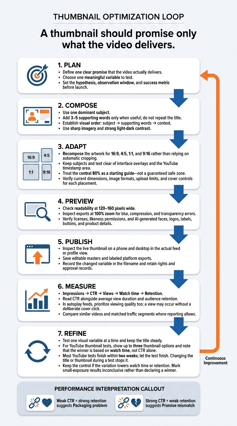 Social Media Thumbnail Optimization Workflow