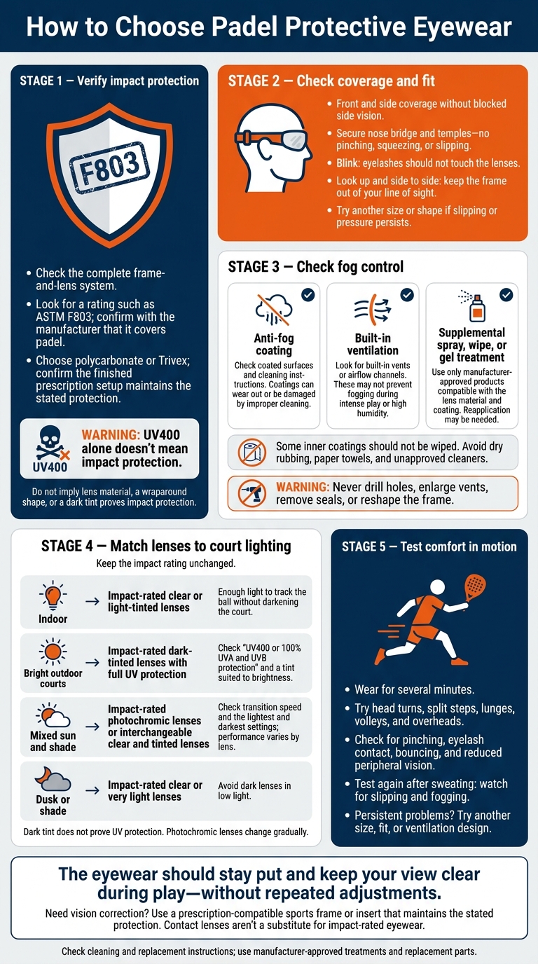 How to Choose Padel Protective Eyewear