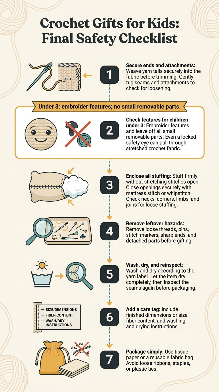 Crochet Gifts for Kids: Final Safety Checklist