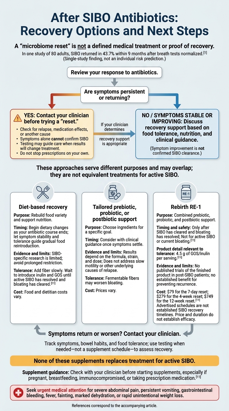 After SIBO Antibiotics: Recovery Options and Next Steps