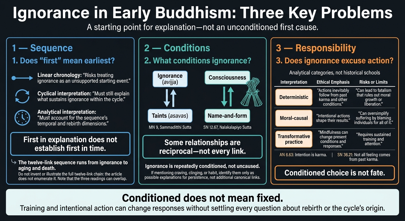 Ignorance in Early Buddhism: Three Key Problems