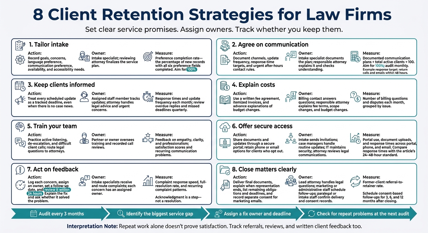 8 Client Retention Strategies for Law Firms