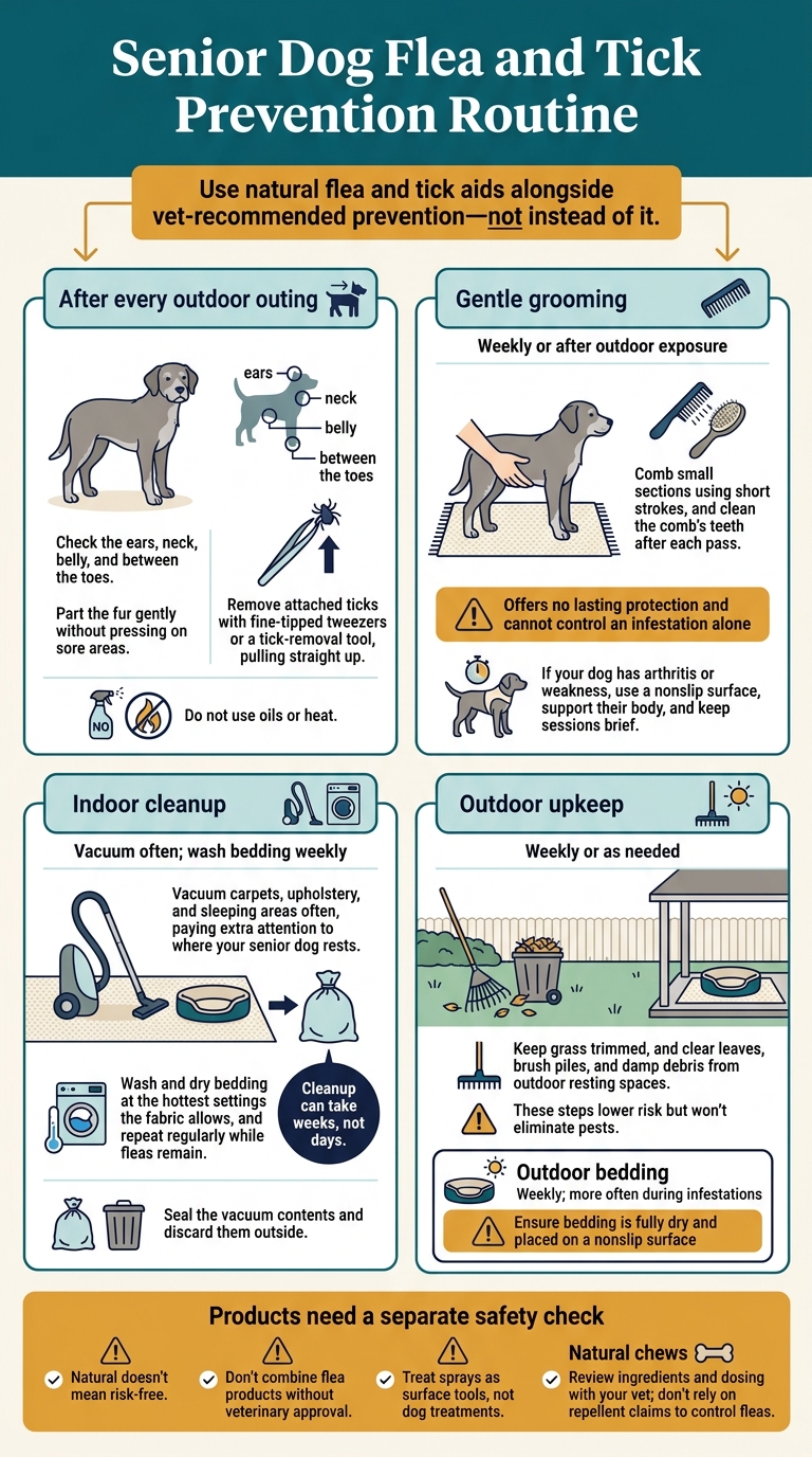 Senior Dog Flea and Tick Prevention Routine