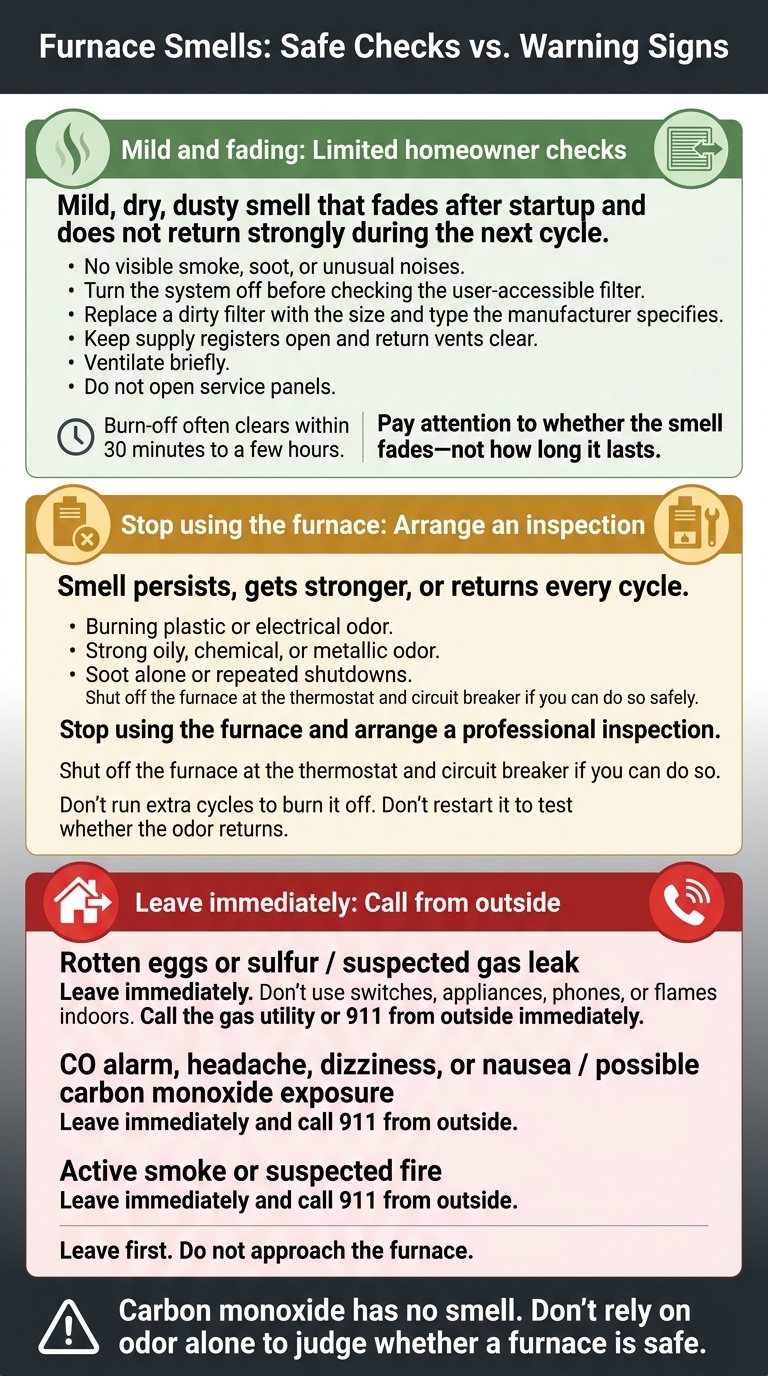 Furnace Smells: Safe Checks vs. Warning Signs