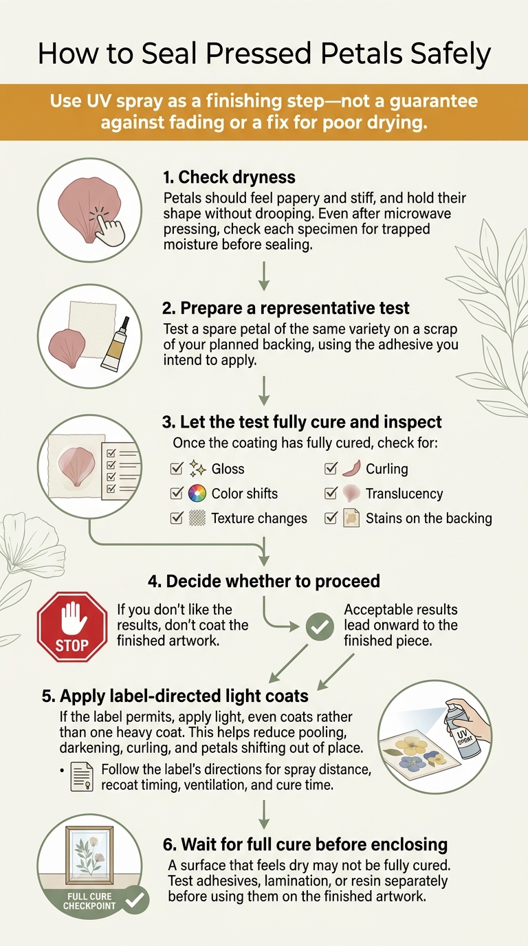 How to Seal Pressed Petals Safely