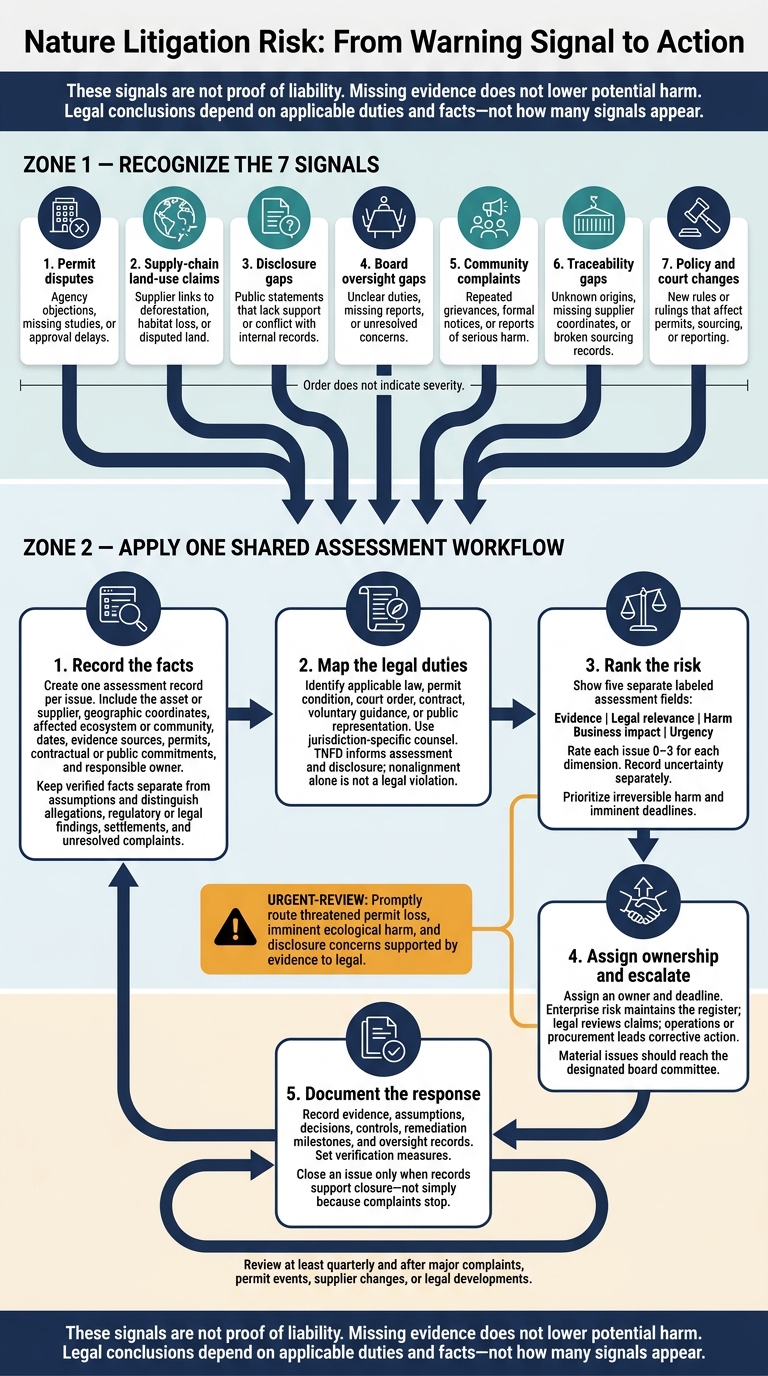Nature Litigation Risk: From Warning Signal to Action