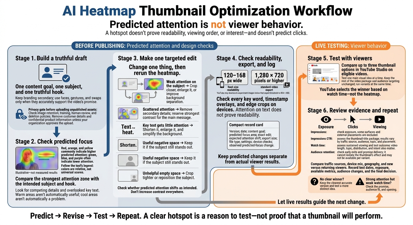 AI Heatmap Thumbnail Optimization Workflow