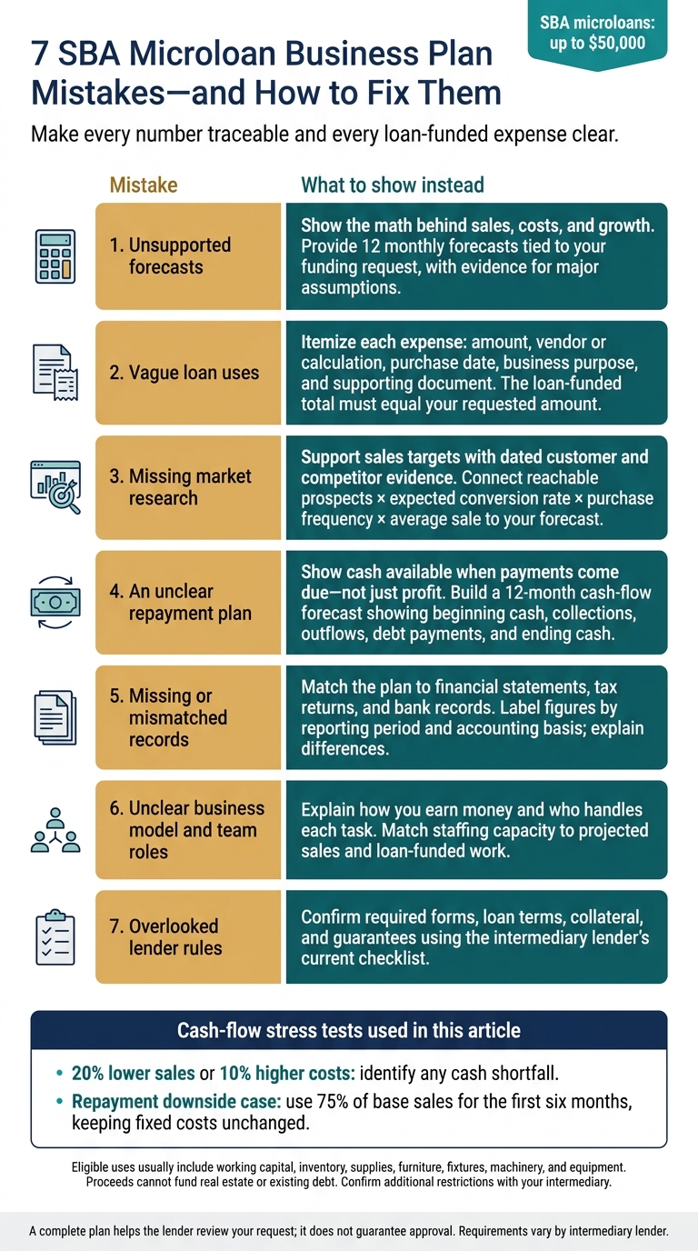 7 SBA Microloan Business Plan Mistakes - and How to Fix Them