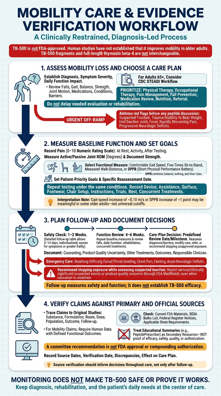 TB-500 and Aging Mobility: Provider Care Workflow