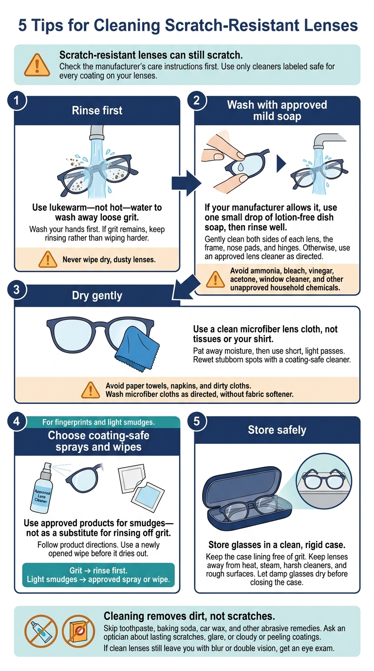 5 Tips for Cleaning Scratch-Resistant Lenses