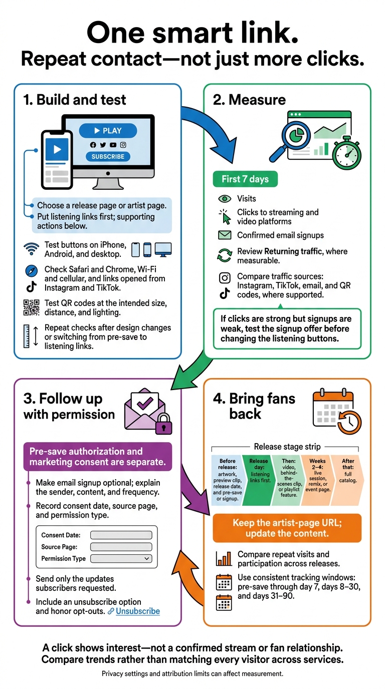 Music Smart Links: Build, Measure, Follow Up, Repeat