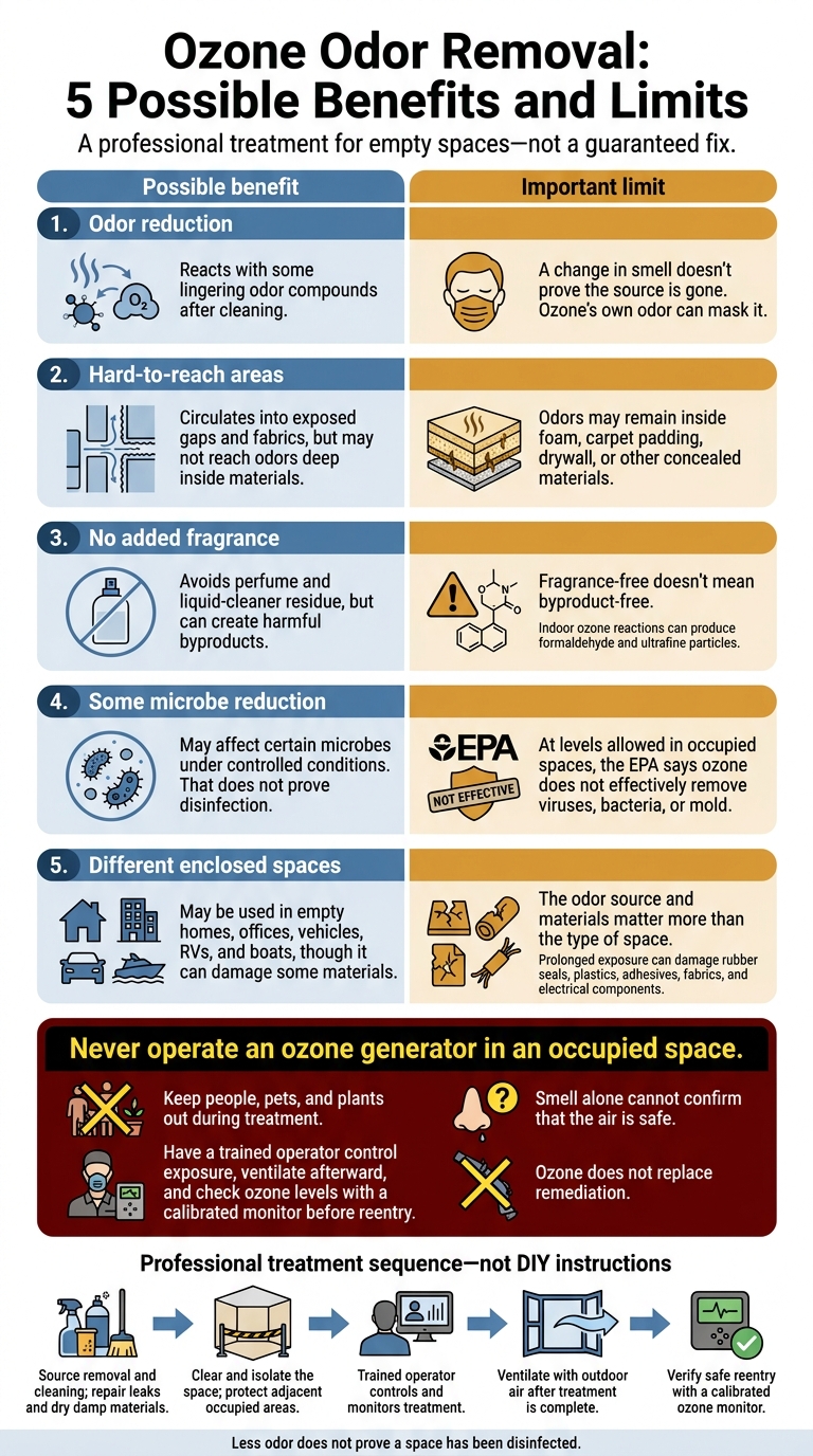 Ozone Odor Removal: 5 Possible Benefits and Limits