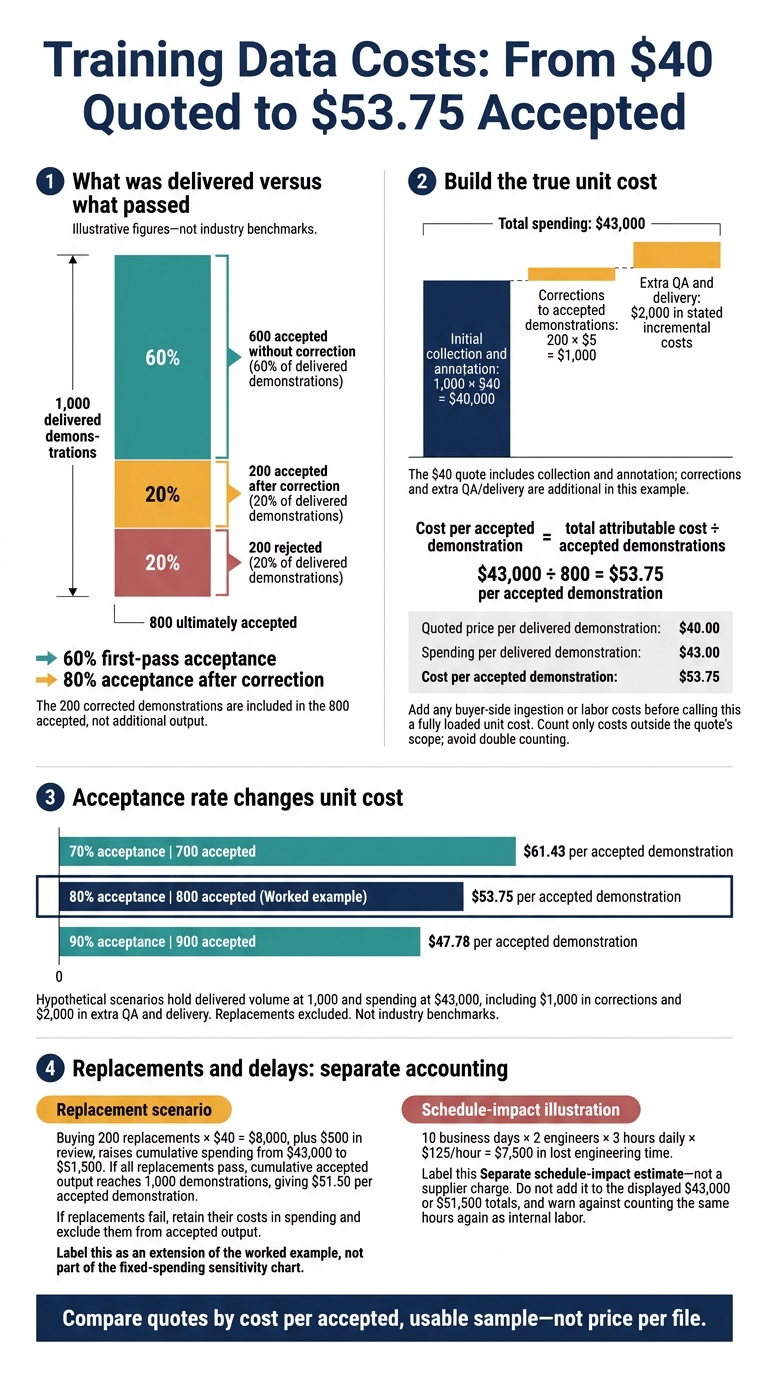 Training Data Costs: From $40 Quoted to $53.75 Accepted