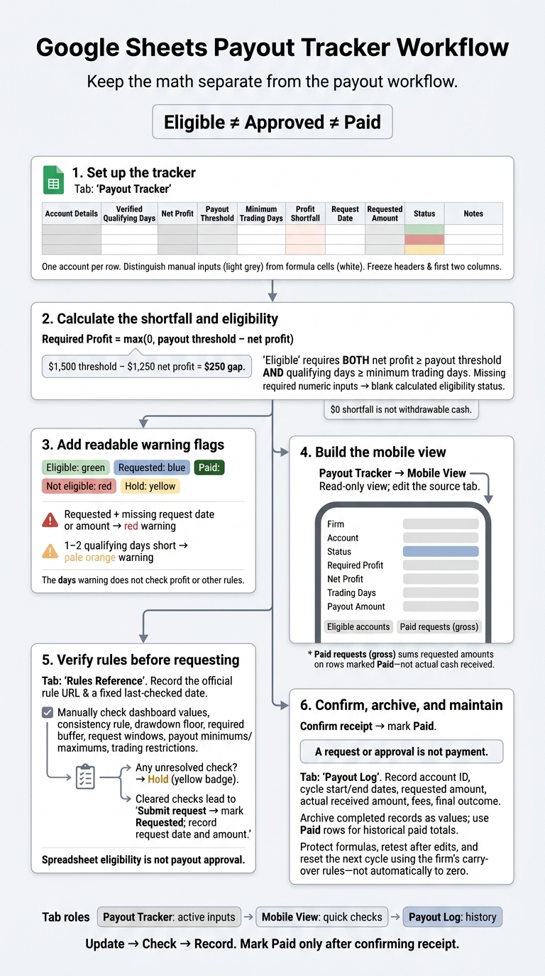 Google Sheets Payout Tracker Workflow