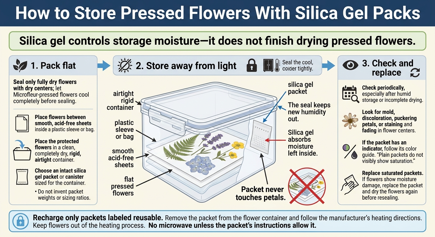 How to Store Pressed Flowers With Silica Gel Packs