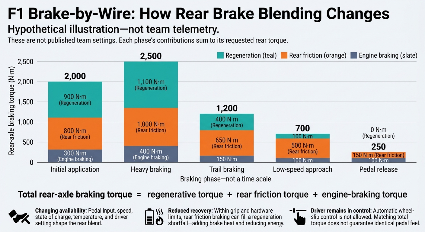 F1 Brake-by-Wire: How Rear Brake Blending Changes