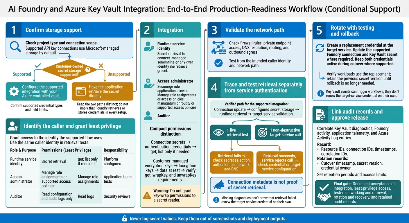 AI Foundry–Azure Key Vault Production Readiness