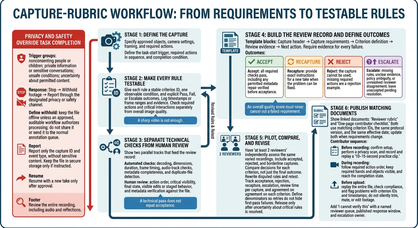 Capture Rubric Workflow: From Rules to Reliable Review
