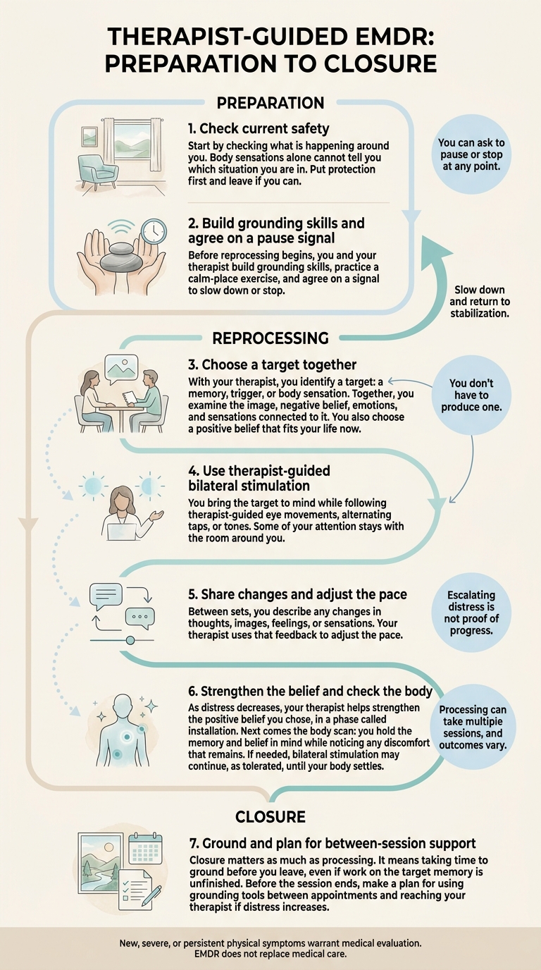 EMDR Reprocessing: Preparation, Processing, and Safety