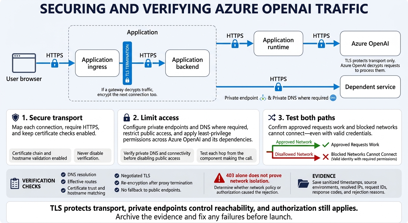 Azure OpenAI Encryption in Transit: Secure Every Hop