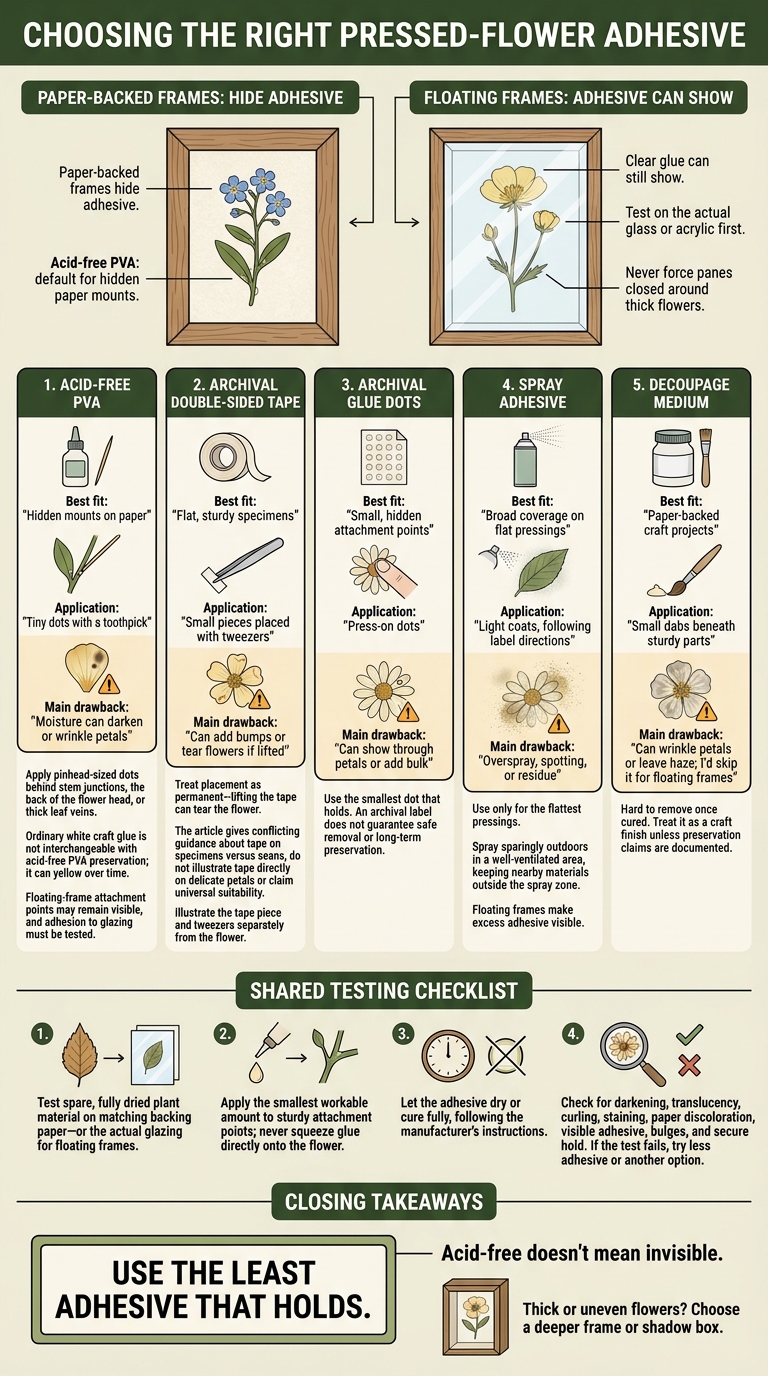 Pressed Flower Framing: Choose the Right Adhesive