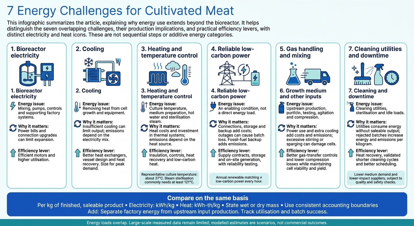 7 Energy Challenges for Cultivated Meat