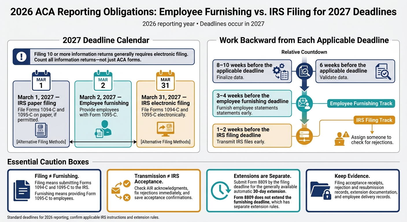 2026 ACA Reporting Deadlines and Filing Timeline