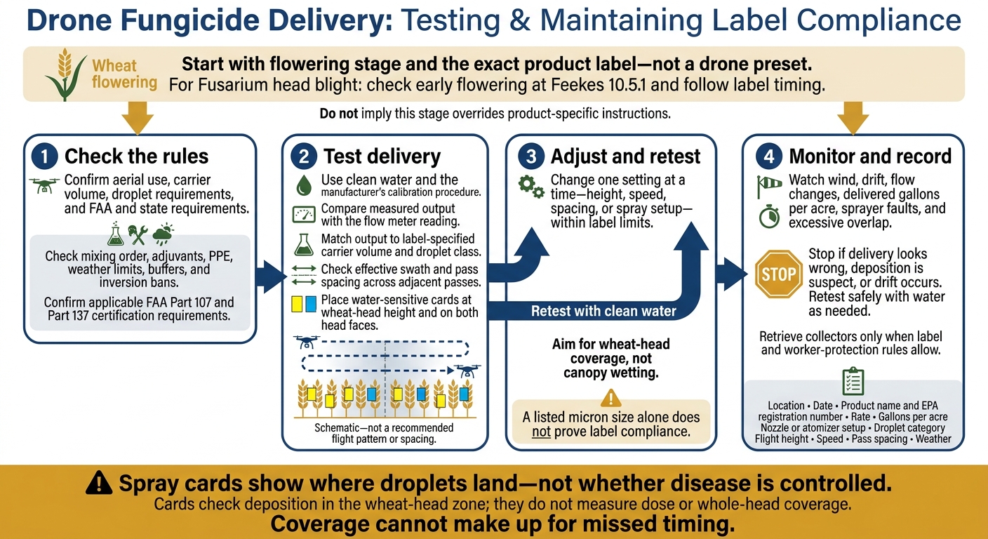 Drone Fungicide Settings: Wheat Head Coverage Checklist