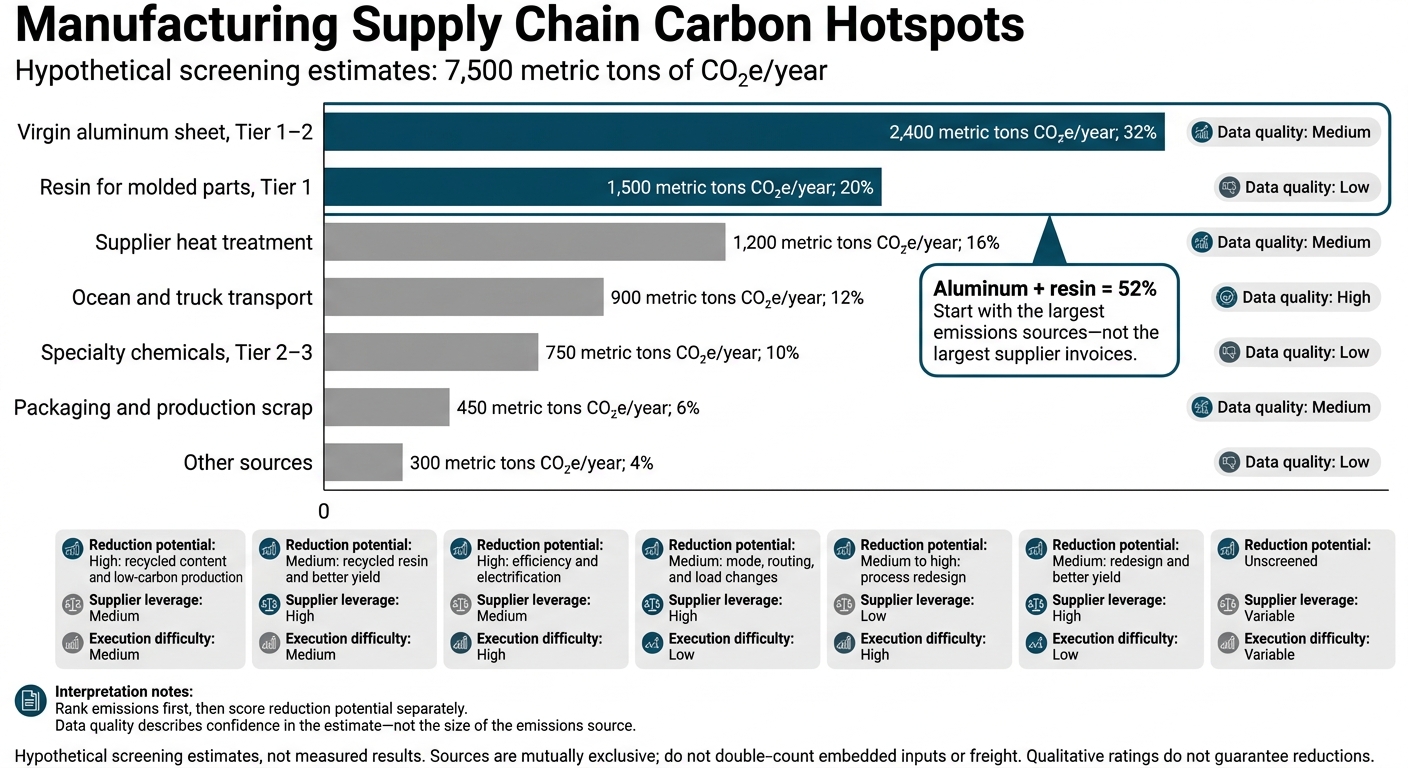 Manufacturing Supply Chain Carbon Hotspots