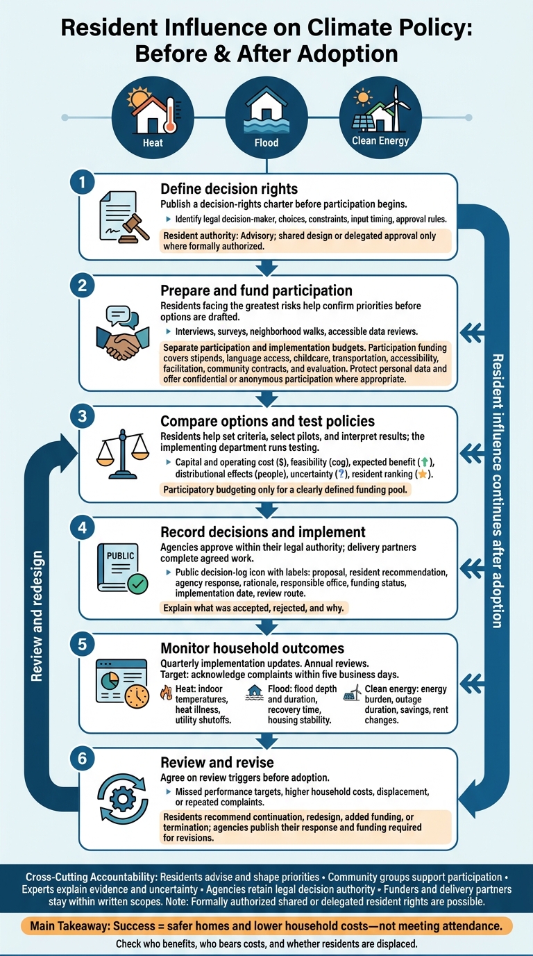 Climate Policy Co-Creation: From Resident Input to Accountability
