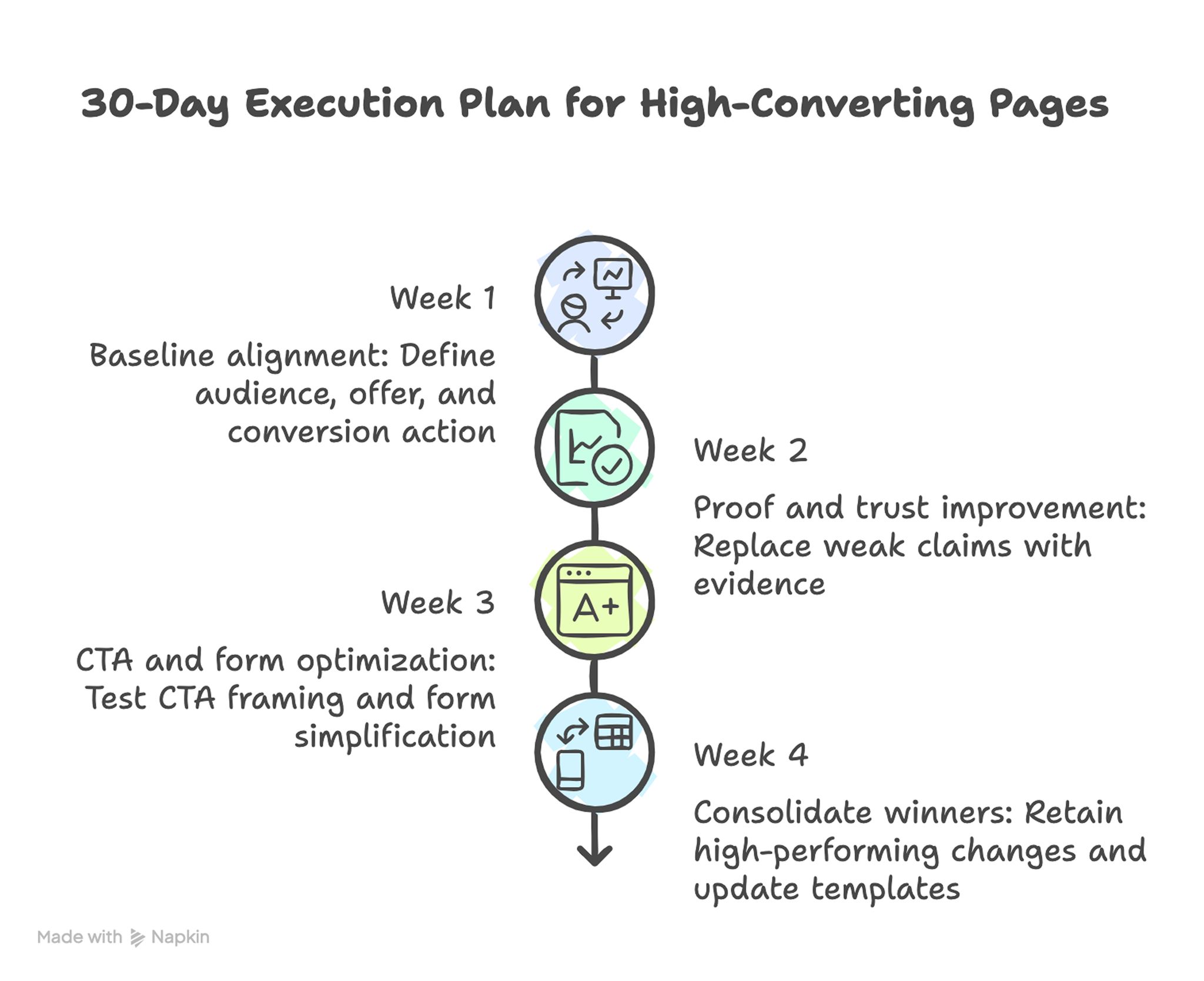 30-Day Execution Plan for High-Converting Pages