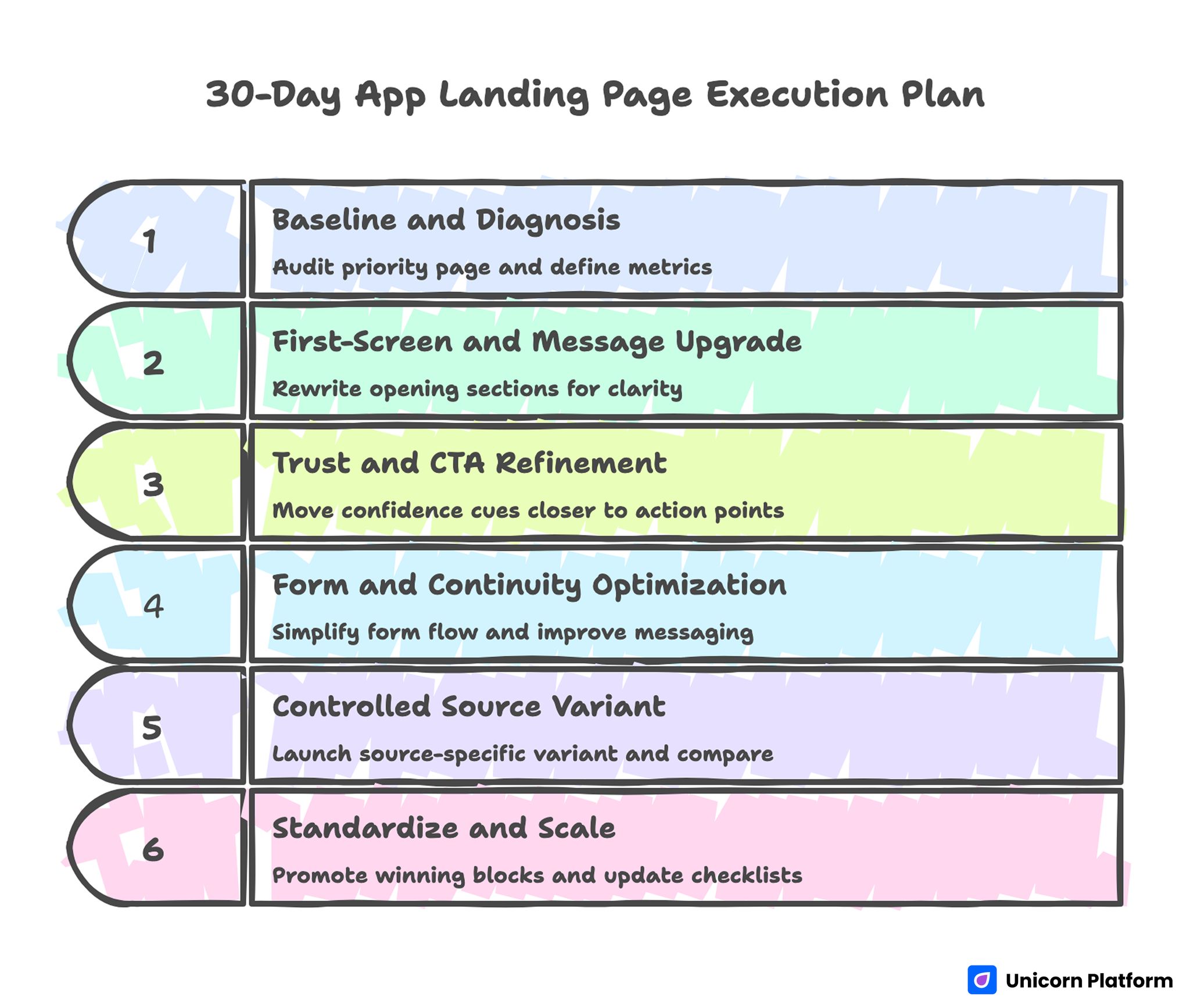 30-Day App Landing Page Execution Plan