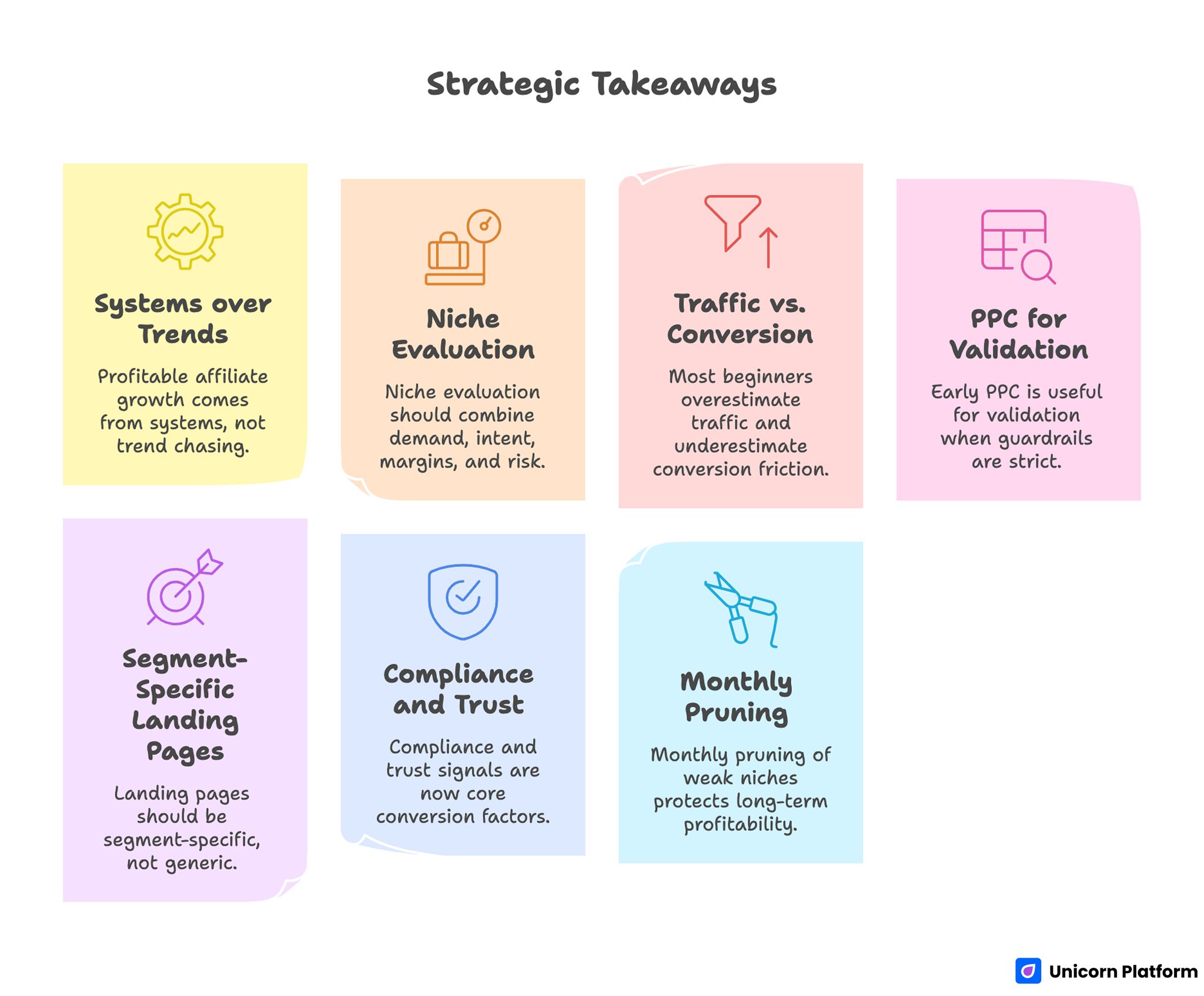 Strategic Takeaways for Building a Profitable Affiliate Niche System