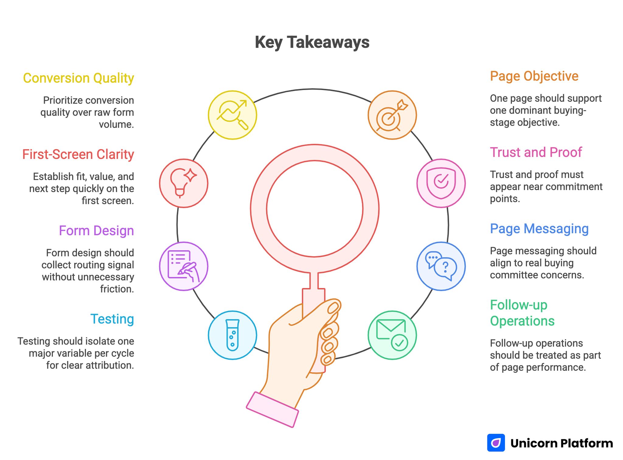 Key Takeaways Optimizing B2B Landing Pages