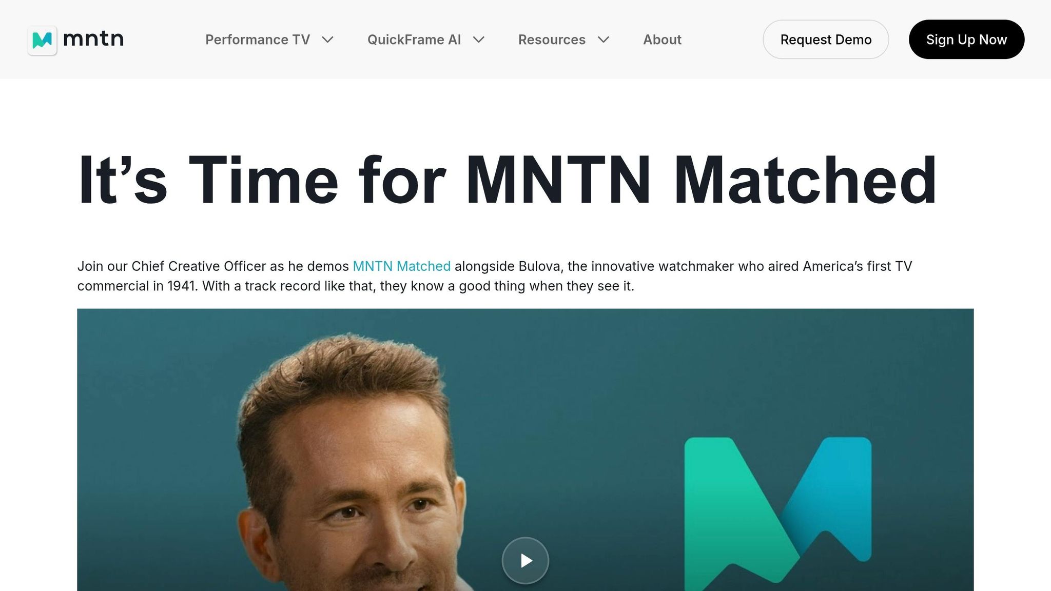 MNTN Matched