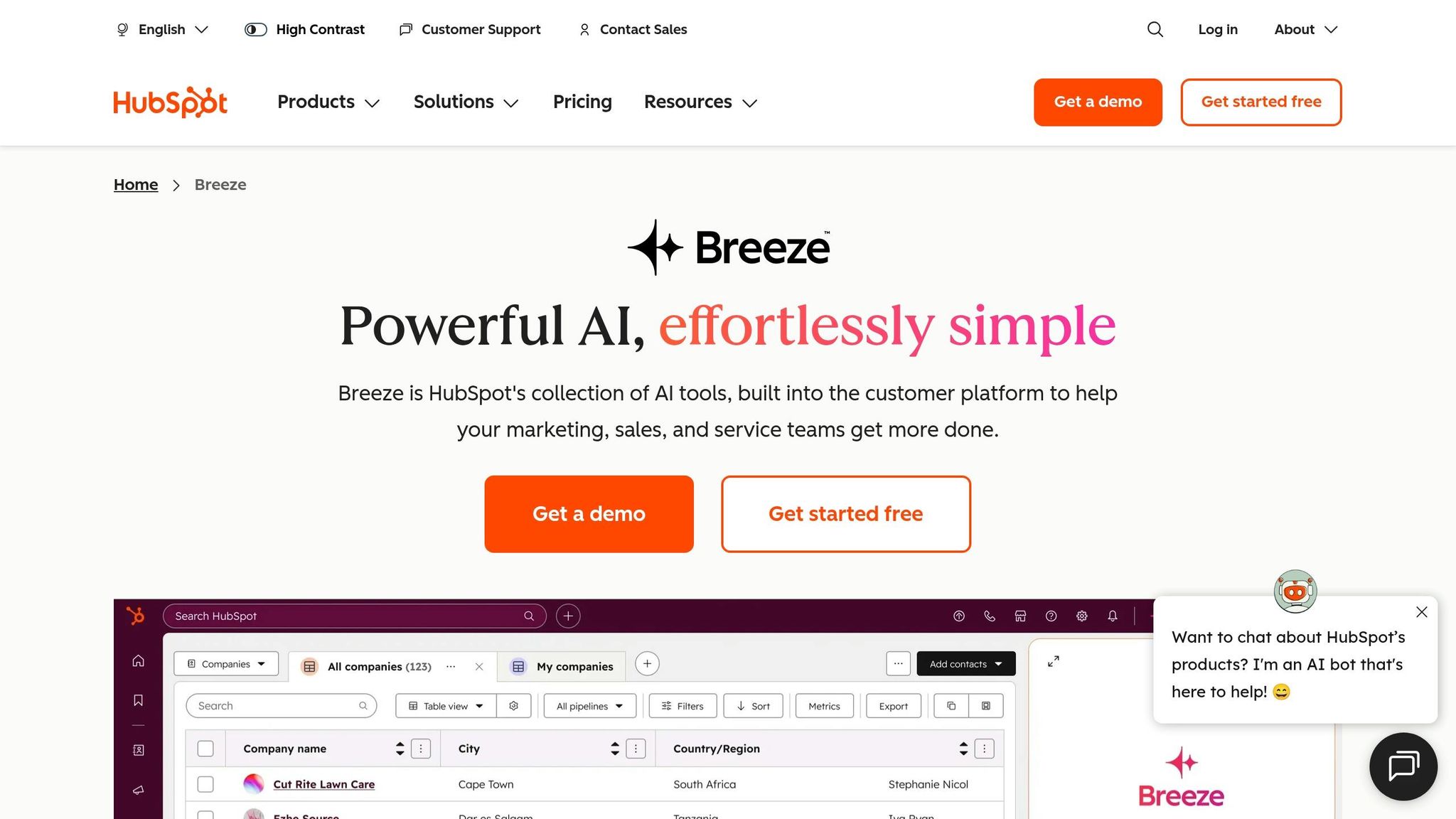 HubSpot Breeze AI