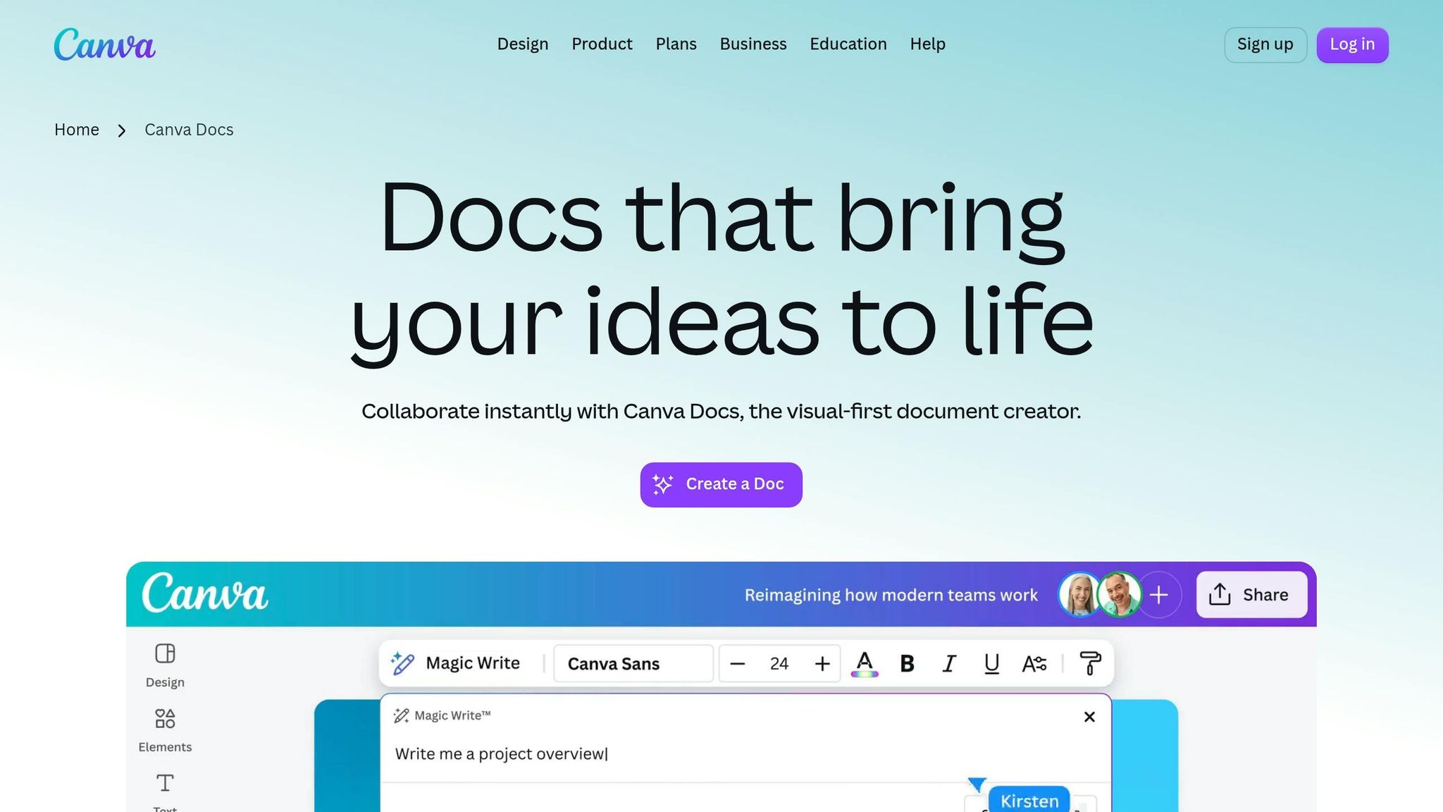 Canva Docs