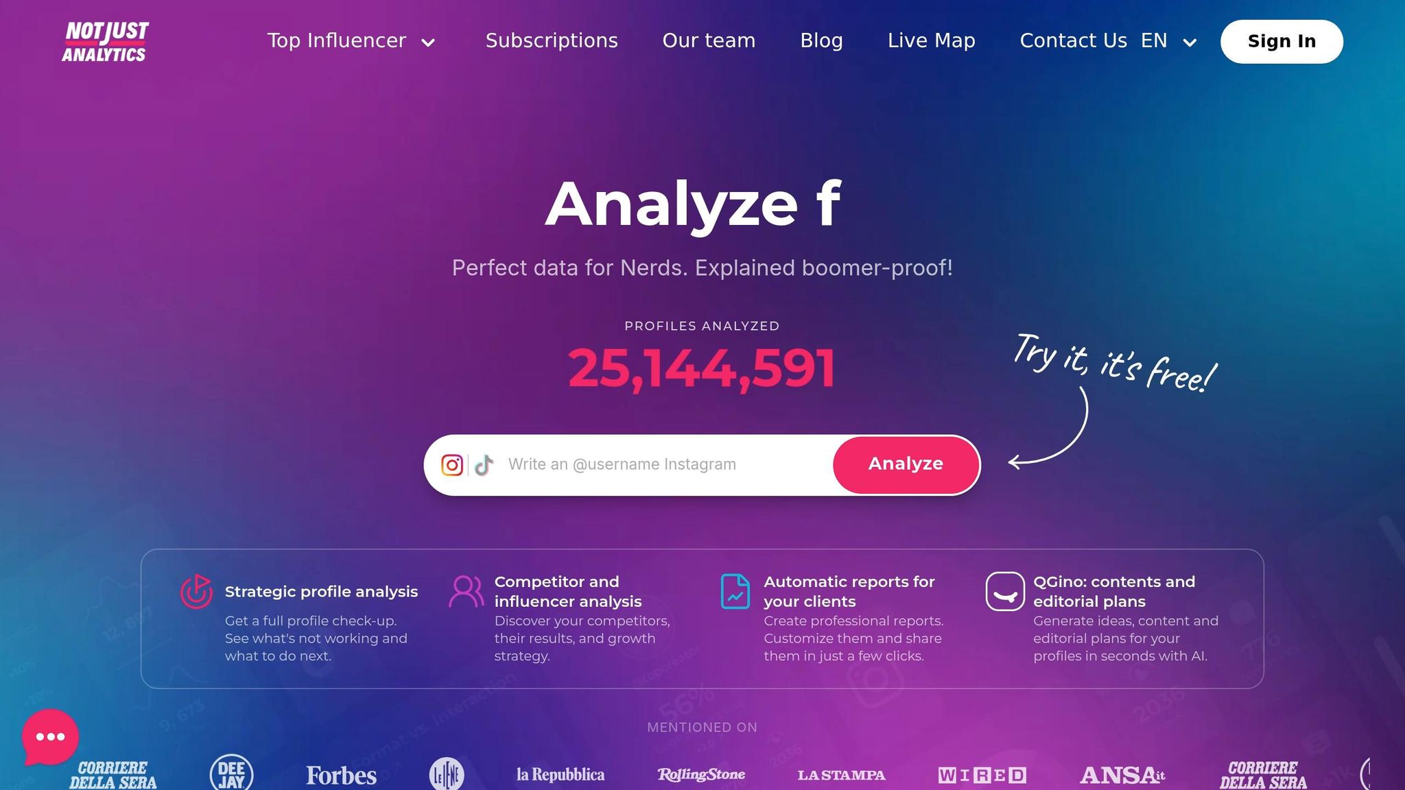 Not Just Analytics