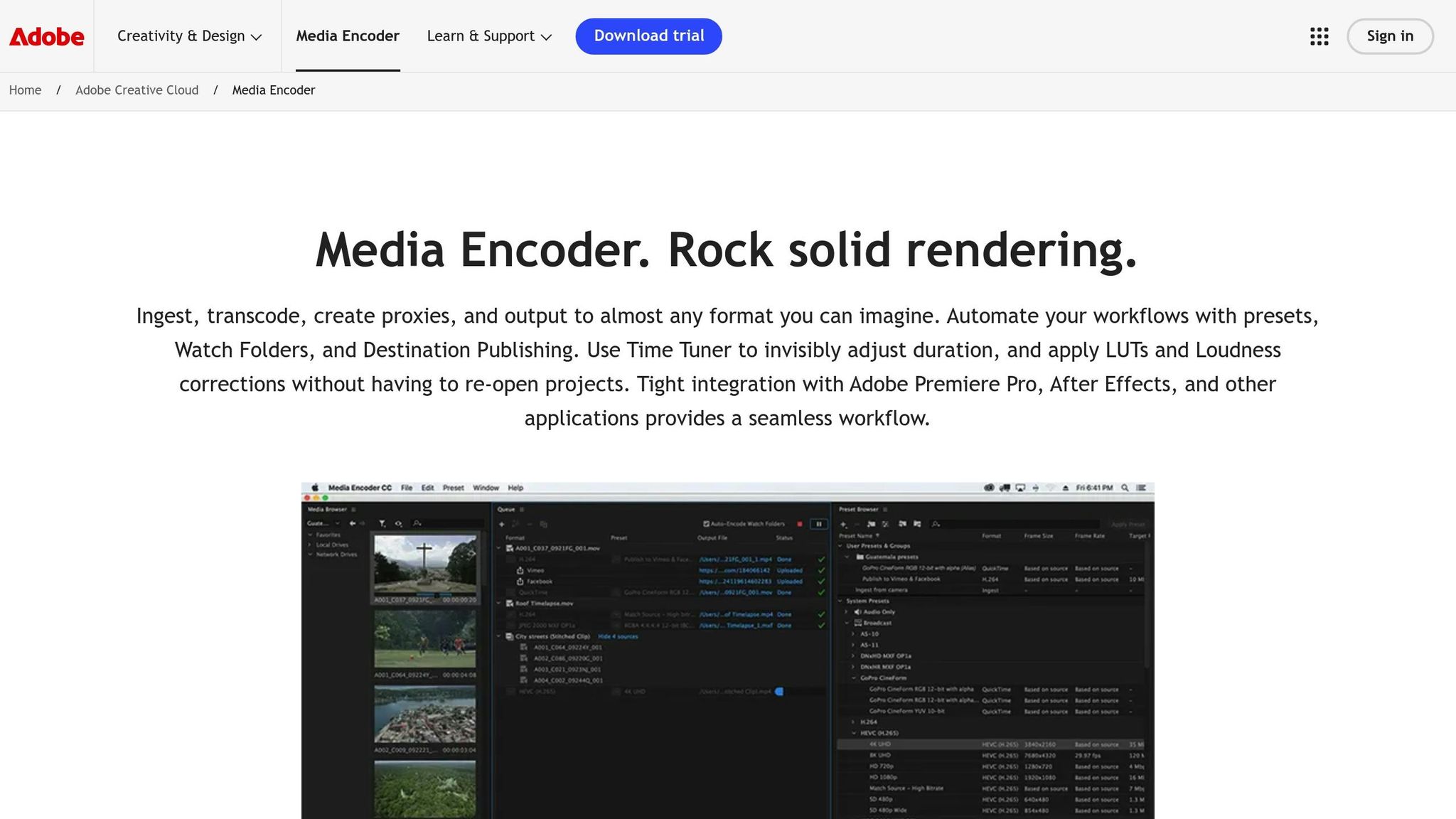 Adobe Media Encoder