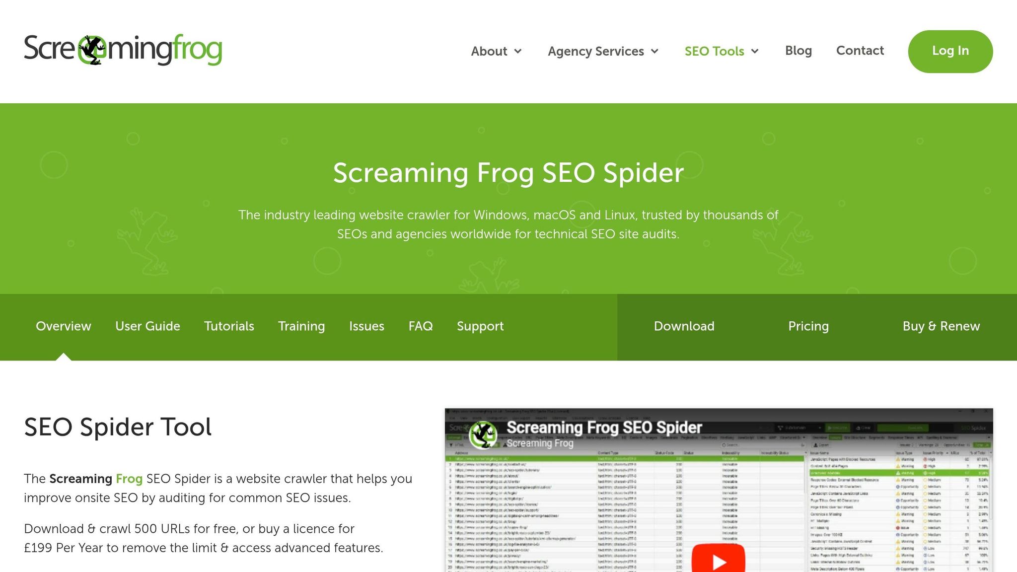 Screaming Frog SEO Spider