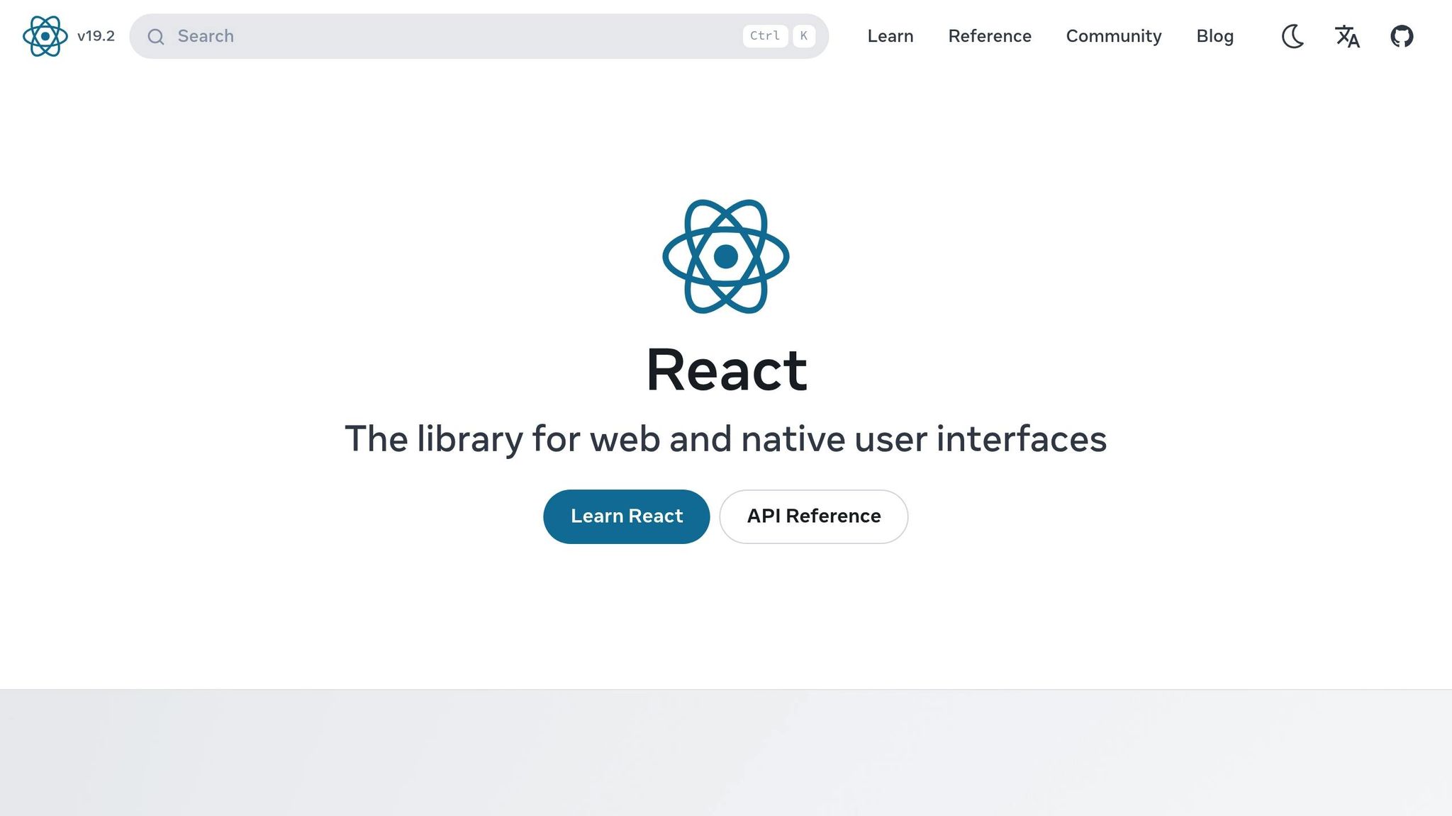 React