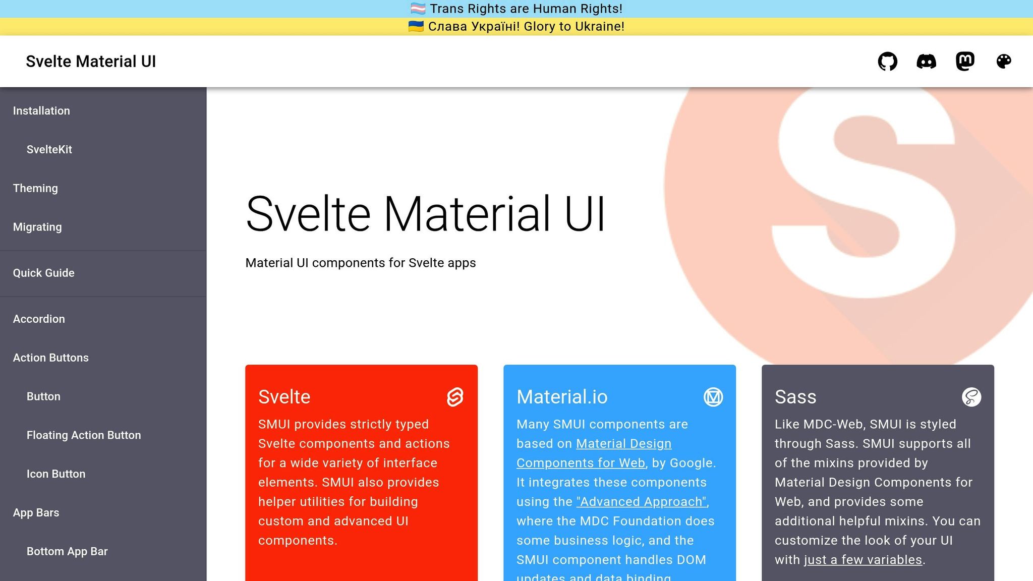 Svelte Material UI