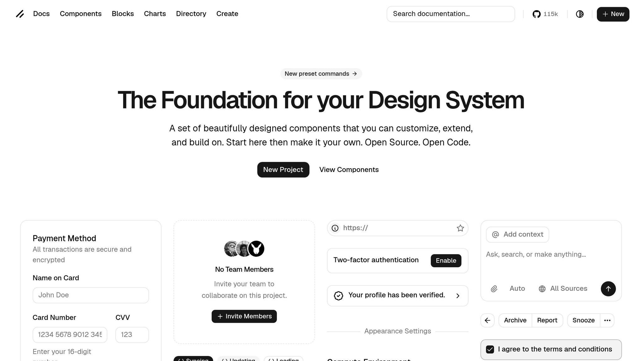 shadcn/ui