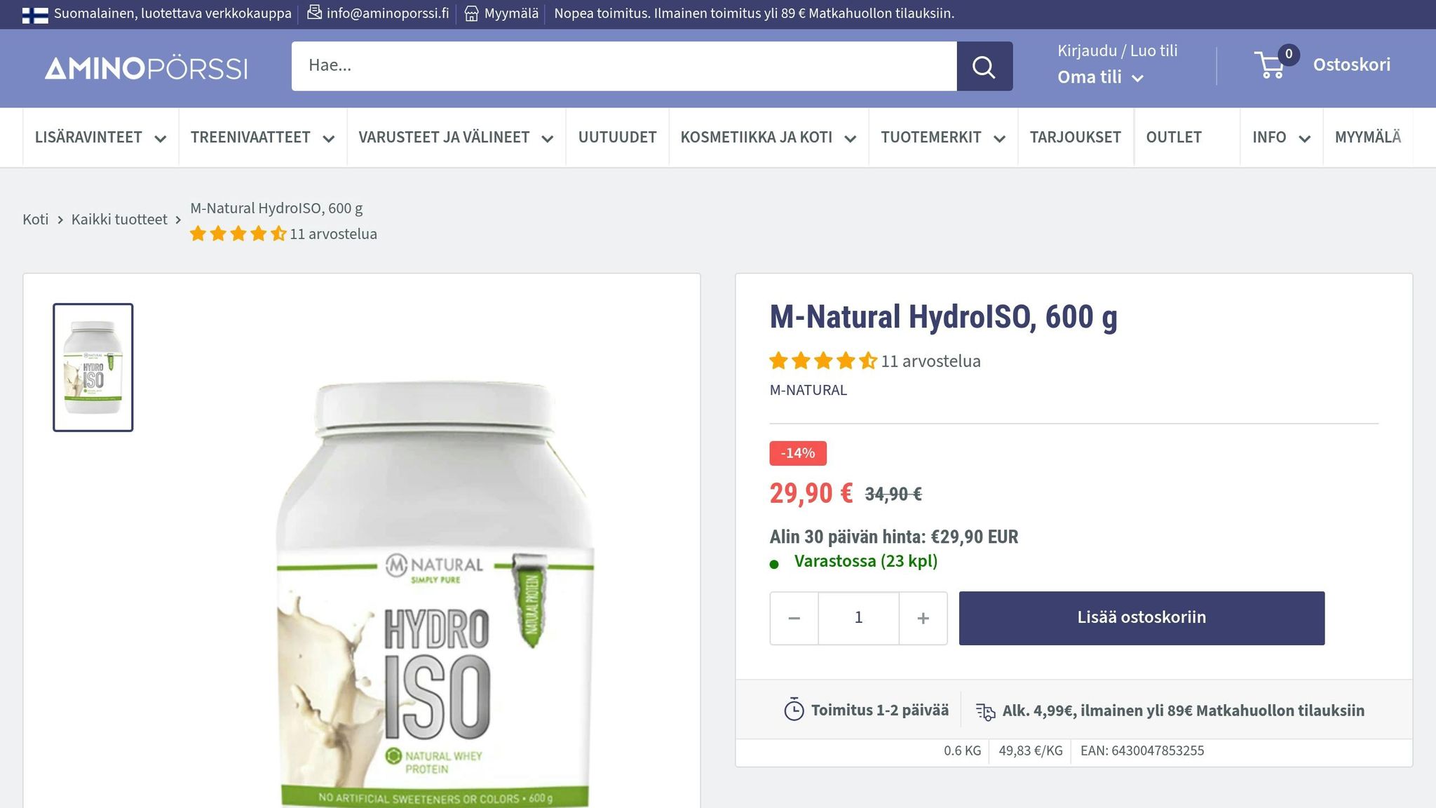 M-Natural HydroIso