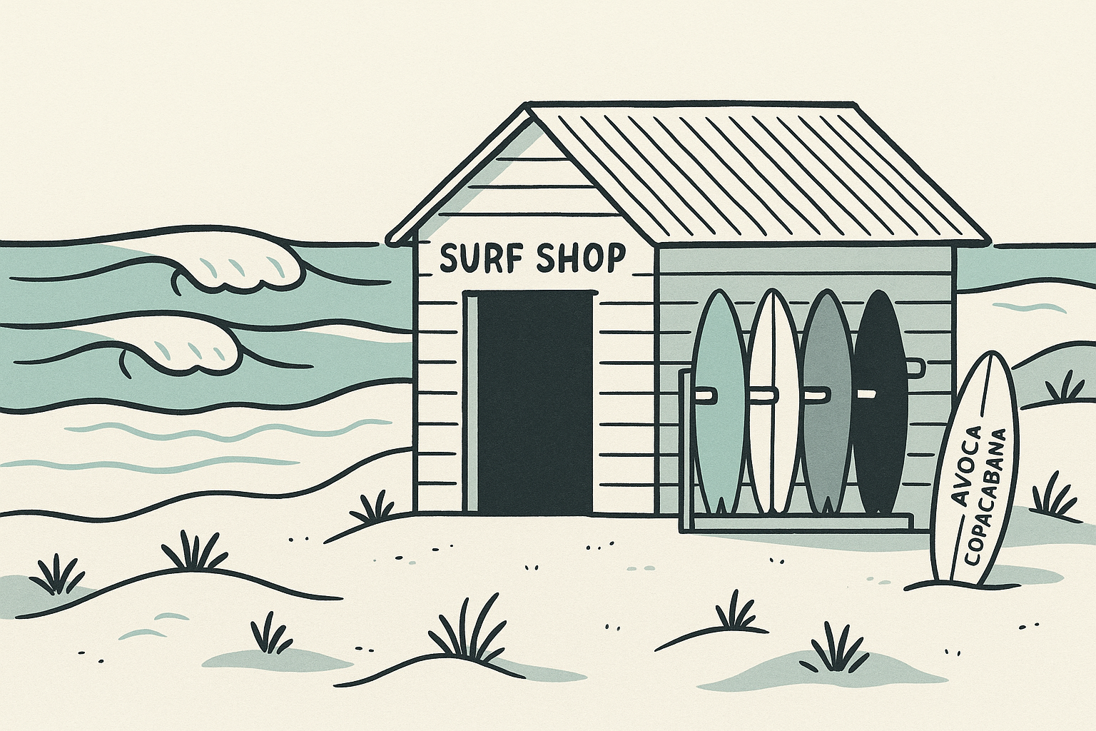 Central Coast Surf Shops: Avoca to Copacabana